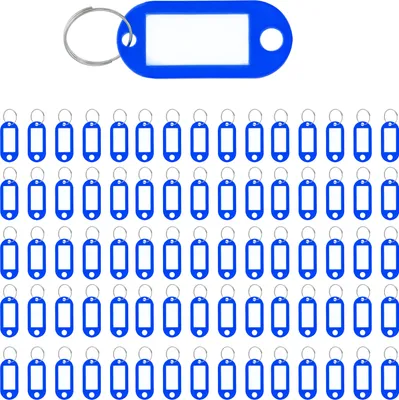 Image de Porte-clés WESTCOTT avec anneau bleu foncé paquet de 100