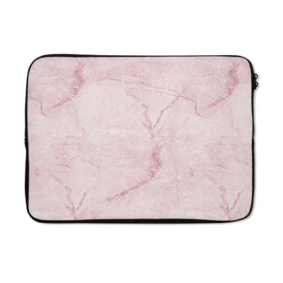 Produktbild von MuchoWow® Laptop Hülle 13 Zoll Marmor - Rosa - Muster Laptoptasche - Laptophülle - Sleeve - Rundumschutz