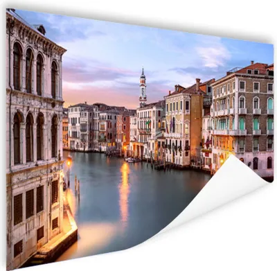 Produktbild von MuchoWow® Poster Venedig - Sonnenuntergang - Italien 120x80 cm - Bilder
