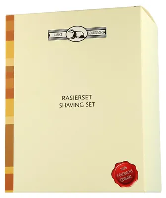 Immagine prodotto di Set da barba Golddachs Set da barba in legno di palissandro con pelo di tasso e rasoio a doppio filo (3 pezzi)
