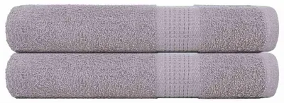 Zdjęcie produktu dla vidaXL Ręczniki do sauny FROGN, 2 szt., szare, 80 x 200 cm, 360 g/m²