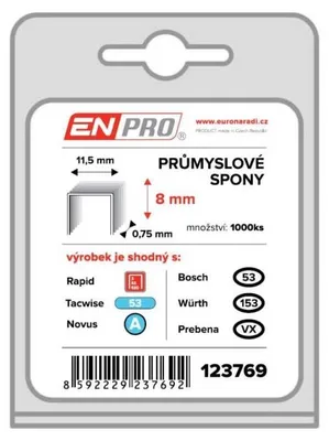 Obrázek produktu pro PROFI sponky, 530/08 mm, 1000 kusů, ENPRO