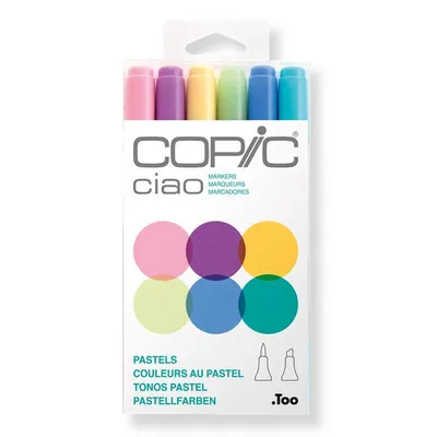 Obrázek produktu pro COPIC 22075667 COPIC Marker ciao, sada 6 ks „Pastely“