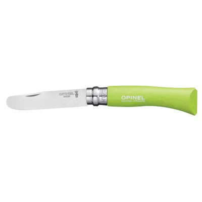 Produktbild von Opinel Klapp-Kindermesser 17,5cm, Gleitgelenk-Messer, Camper/scout, Clippunkt, Edelstahl, Holz, Grün