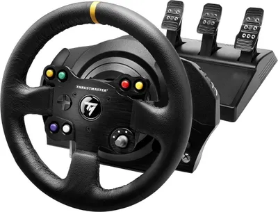 Produktbild von ThrustMaster TX Racing - Leather Edition - Lenkrad- und Pedale-Set
