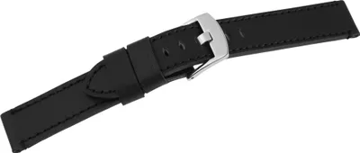 Produktbild von Echtleder-Uhrenarmband, schwarz, 18 mm - 26 mm