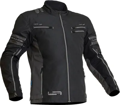 Produktbild von Lindstrands Lysvik wasserdichte Motorrad Textiljacke, schwarz, 48