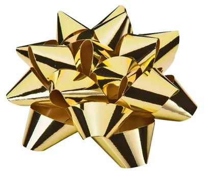 Produktbild von Geschenkband Goldina-Polyband-Rosette metallic 80mm Gold