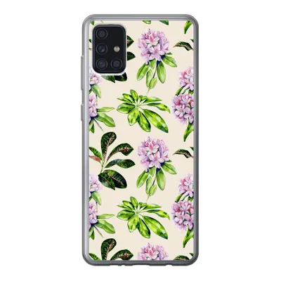 Produktbild von MuchoWow® Handyhülle Schutzhülle Hülle für Samsung Galaxy A52 5G Hortensien - Pflanzen - Muster Silikon Softcase Handy Hülle - Umschlag