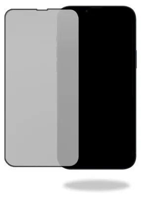 Produktbild von Mobilize iPhone 15 Pro Max Panzerglas Gehärtetes Glas Displayschutz Privacy - Hüllenfreundlich - Schwarz