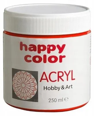 Obrázok produktu pre Happy Color Akrylová farba jasnočervená 250 ml