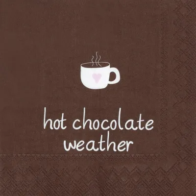 Immagine prodotto di Räder Cocktailserviette 25x25cm, Hot chocolate weather