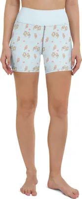Produktbild von Mr. & Mrs. Panda Yoga Shorts Otter Hände halten Größe XS - Blau - Geschenk, Fitnesshose, Verliebt, Händchen, Sporthose, Yogabekleidung, Liebe, Paar, Sportbekleidung
