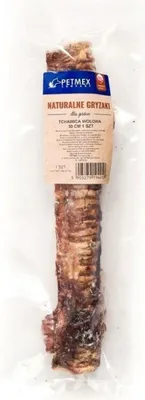 Produktbild von Petmex Rindertrachea 30cm Natürlicher Hunde-Leckerli zum Kauen 1 Stück.