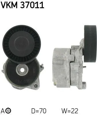 Produktbild von SKF VKM 37011 Spannrolle Keilrippenriemen für LAND ROVER Freelander SUV (L314) für ROVER 75 (RJ)