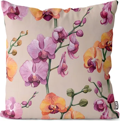 Produktbild von VOID Malerei Blumen Blumenmuster romantisch Kissenbezug Kissenhülle dekoration wasserfest Outdoor Garten Kissen bezug deko