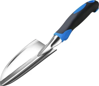 Produktbild von Sinoer Aluminium-Gartenspaten 30 cm L x 7,5 cm B Blau