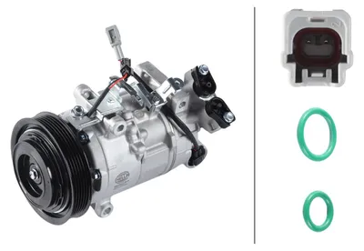 Obrázok produktu pre Klimakompresor 12 V, Ø 125 mm, HELLA Thermo-Expertise, napr. pre RENAULT MEGANE