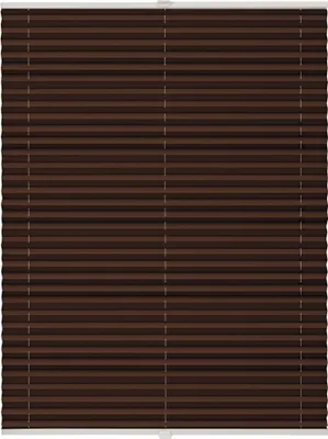 Produktbild von Plissee auf Maß Klemmfix ohne Bohren Farbe: Dunkelbraun, Größe: B): 41-50 cm, H): 151-200 cm