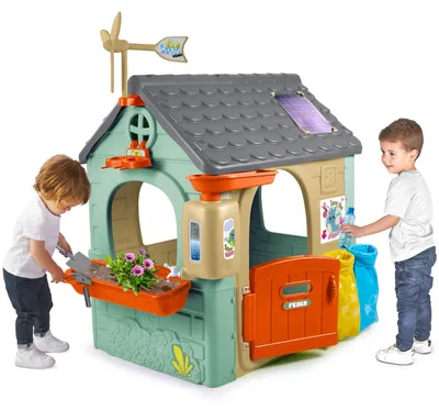 Immagine prodotto di FEBER Casetta da giardino Recycle Eco: raccolta differenziata, energia verde