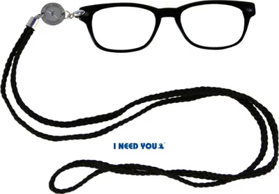 Produktbild von Lorgnette-Sehhilfe mit Etui Checker Schwarz (+ 2,0 dpt)
