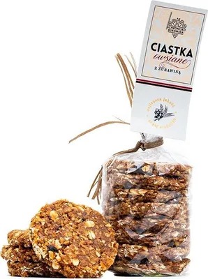 Zdjęcie produktu dla Ciasta owsiane z żurawiną180g - Schronisko Bukowina