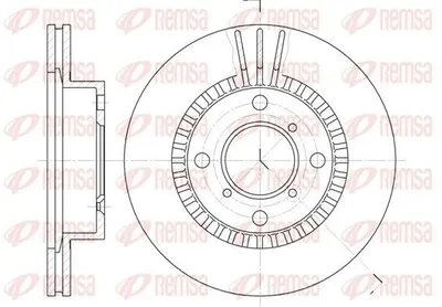 Produktbild von 2x REMSA Bremsscheibe 6553.10 vorne für SUZUKI BALENO Schrägheck (EG) 235mm