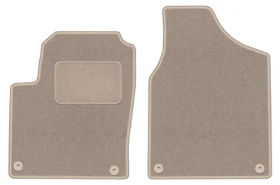Image de Tapis avant en moquette pour Volkswagen Sharan I 1995-2010 (monospace) – 2 pièces, beiges, sur mesure – Wielganizator LUX