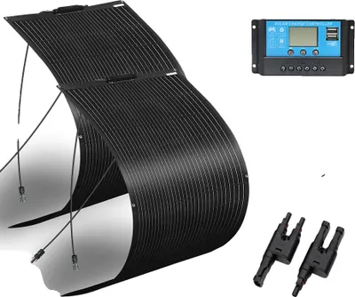 Produktbild von Solarmodul-Kit, 120W/240W Leistung, flexible Installation,240-W-Kit – Schwarz