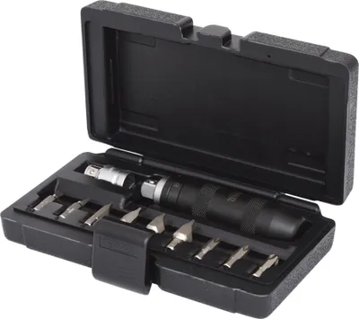 Image de Coffret Tournevis à Frapper. Idéal Pour Desserrer Les Vis Grippées. Fonctionne Par Choc. Modèle Réversible. Livré Avec 9 Embouts