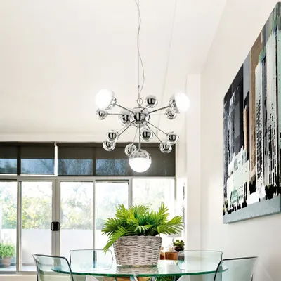 Produktbild von Bea LED Pendelleuchte Ø 53cm dimmbar & längenjustierbar 2880lm Verchromt