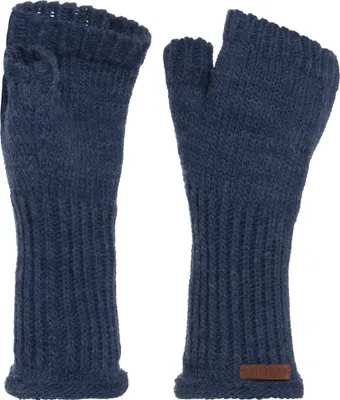Produktbild von Knit Factory Cleo Handstulpen - Jeans - One Size