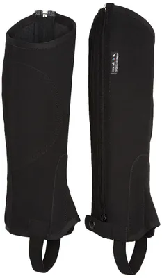 Produktbild von HKM Reitletten aus Nubukimitat mit Elastikeinsatz, schwarz, L-39, 557934