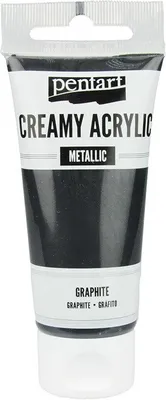 Produktbild von Cremige Acrylfarbe Metallic-Graphit / Metallic-Graphit 60ml - PENTART