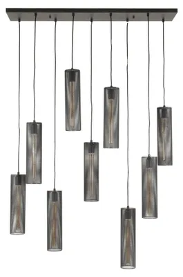 Produktbild von FURNLUX Deckenleuchte Rohr Schwarz 100cm / Hauptfarbe: Schwarz / Abmessungen: 100 x 150 x 30 cm