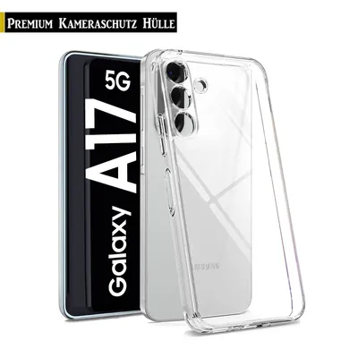 Produktbild von Für Samsung Galaxy A17 5G - Handy Silikon Hülle Transparent Kamera Schutz Hülle Tasche Case Handyhülle Cover