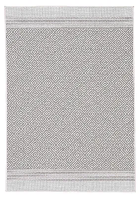 Produktbild von In- und Outdoor Teppich Boho Beige Flachgewebeteppich 120x170 cm | Moderner Teppich Wetterfest für Balkon, Terasse, Garten, Wohn- und Schlafzimmer