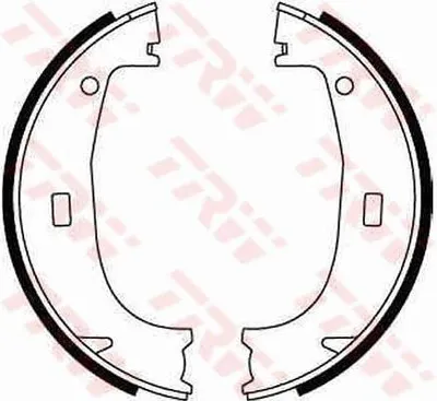 Produktbild von Trw Bremsbackensatz, Feststellbremse Hinterachse GS8594