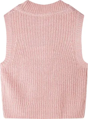 Immagine prodotto di vidaXL Gilet da bambino in maglia rosa chiaro 116