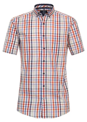 Produktbild von Redmond - Comfort Fit - Herren Freizeithemd Kurzarm (241070999), Größe:L, Farbe:Rot(50)