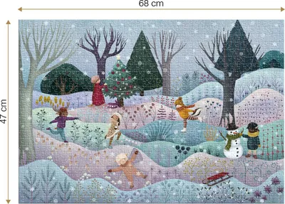 Obrázek produktu pro Roovi Puzzle Magický les, zima – puzzle 1000 dílků
