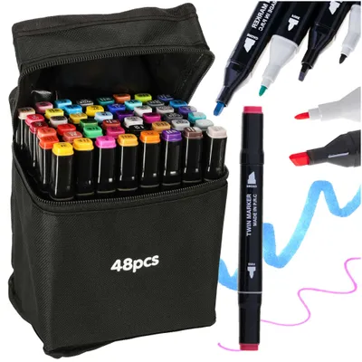 Produktbild von Doppelseitige Alkoholmarker im 48+ Basisetui