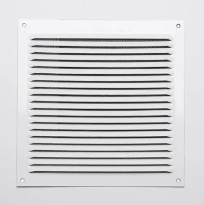 Produktbild von 5 Randlose Aluminium-Grill 0,6 Farbe Weiß Hochglanz 170x170mm