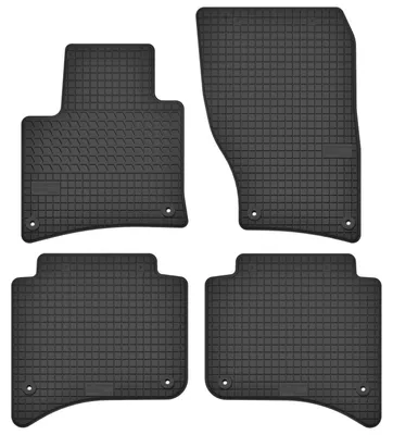 Produktbild von Gummi-Fußmatten für Volkswagen Touareg II 2010-2017 (SUV) – 4-tlg, Schwarz, passgenau – Wielganizator SolidTread