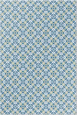 Produktbild von Portugiesische mosaik ornamentale fliesen – Vinylteppich – 150x225 cm – Indoor Teppich – Flur – Pflegeleicht – Modern