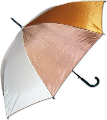 Produktbild von Automatik STOCKSCHIRM ø105cm braun/creme 85cm Regenschirm Schirm 1105(Braun/Orange/Creme)