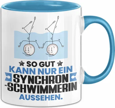 Produktbild von Synchronschwimmerin Geschenk Tasse So Gut Kann Nur Ein Synchronschwimmerin Aussehen Geschenkidee Kaffee-Becher (Blau)