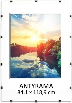 Produktbild von MG Design Bezrámový obrazový rám, A0, 84,1 x 118,9 cm - s klipmi, akrylové sklo, HDF doska - na vertikálne alebo horizontálne zavesenie/postavenie