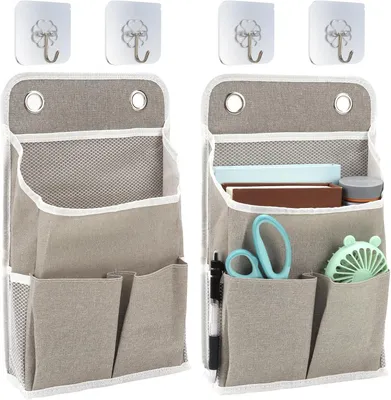 Imagen del producto de Organizadores colgantes, 2 unidades, 36 x 22 x 8 cm, plegables, para camping