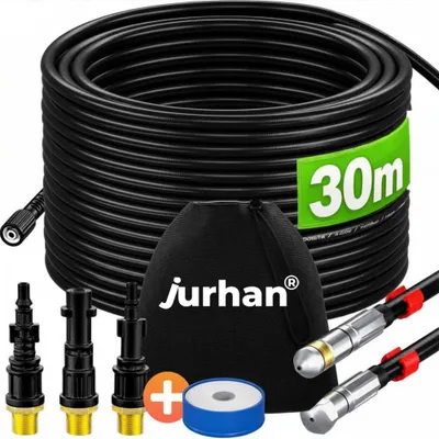Obrázek produktu pro Sada na čištění potrubí Premium, 30 m, černá
